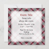 Clan MacPherson Hunting Tartan Einladung (Rückseite)