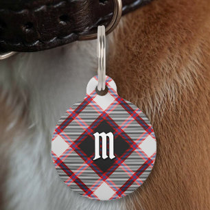 Clan MacPherson Hunting Tartan Pet ID Tag Haustiermarke