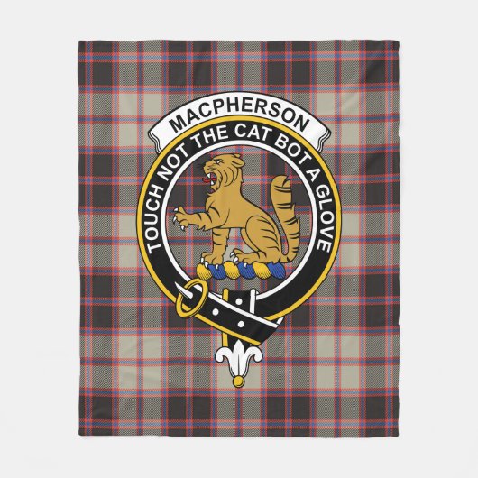 Clan MacPherson Jagd Ancient Tartan Kariert Fleecedecke (Vorderseite)