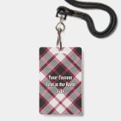 Clan MacPherson Jagd Tartan Abzeichen Ausweis (Rückseite mit Lanyard)