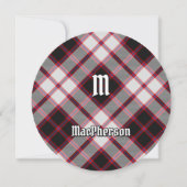 Clan MacPherson Jagd Tartan Einladung (Vorderseite)
