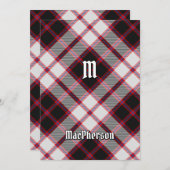 Clan MacPherson Jagd Tartan Einladung (Vorne/Hinten)
