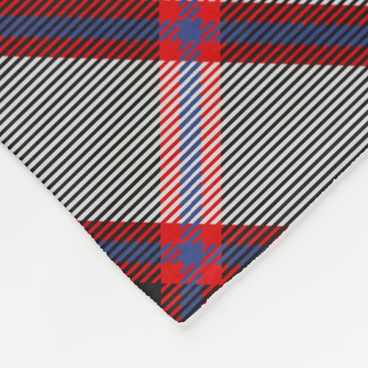 Clan MacPherson Jagd Tartan Fleece Blanket (Ecke)