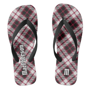 Clan MacPherson Jagd Tartan Flip Flops Badesandalen