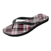 Clan MacPherson Jagd Tartan Flip Flops Badesandalen (Schrägansicht)
