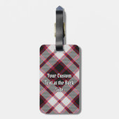 Clan MacPherson Jagd Tartan Gepäckanhänger (Rückseite vertikal)