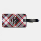 Clan MacPherson Jagd Tartan Gepäckanhänger (Rückseite horizontal)