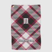 Clan MacPherson Jagd Tartan Golf Towel Golfhandtuch (Vorderseite)