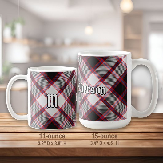 Clan MacPherson Jagd Tartan Kaffee Tasse