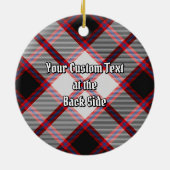 Clan MacPherson Jagd Tartan Keramik Ornament (Hinten)