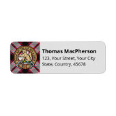 Clan MacPherson Jagd Tartan Label (Vorne)