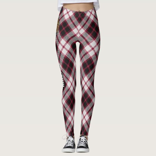 Clan MacPherson Jagd Tartan Leggings (Vorderseite)
