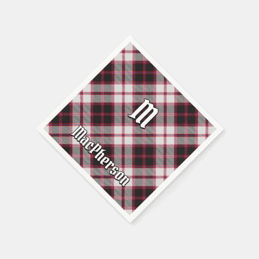 Clan MacPherson Jagd Tartan Napkins Serviette (Ecke)