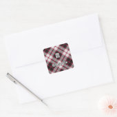 Clan MacPherson Jagd Tartan Square Sticker (Umschlag)
