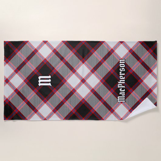 Clan MacPherson Jagd Tartan Strandtuch (Vorderseite)