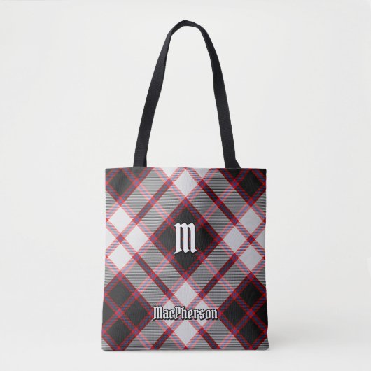 Clan MacPherson Jagd Tartan Tote Bag Tasche (Vorderseite)
