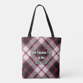 Clan MacPherson Jagd Tartan Tote Bag Tasche (Rückseite)