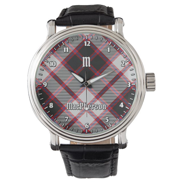 Clan MacPherson Jagd Tartan Watch Armbanduhr (Vorderseite)