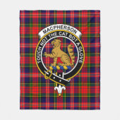 Clan MacPherson Modern Tartan Kariert Fleecedecke (Vorderseite)