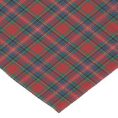 Clan MacPherson Red, Blue und Green Tartan Kurzer Tischläufer (Ecke)