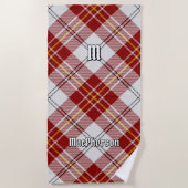 Clan MacPherson Red Dress Tartan Beach Handtuch (Vorderseite)