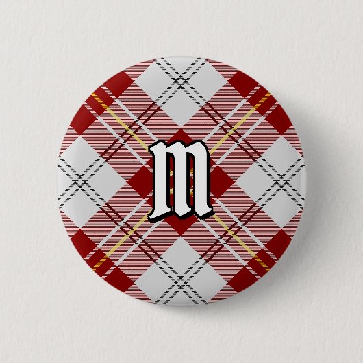 Clan MacPherson Red Dress Tartan Button (Vorderseite)