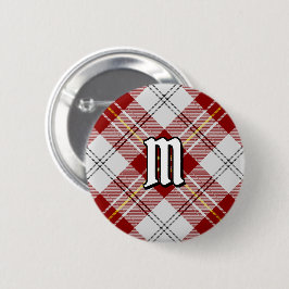 Clan MacPherson Red Dress Tartan Button