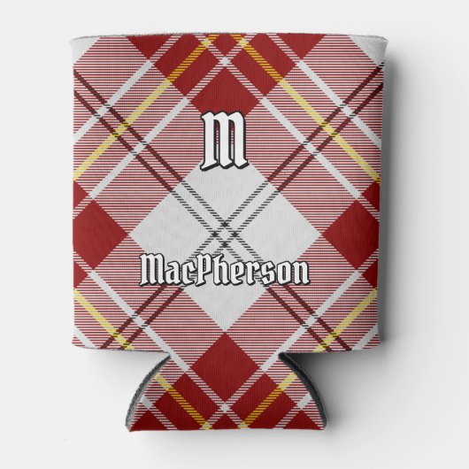 Clan MacPherson Red Dress Tartan Can Cooler Dosenkühler (Vorderseite)