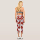Clan MacPherson Red Dress Tartan Capri Leggings (Rückseite)