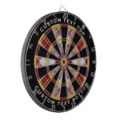 Clan MacPherson Red Dress Tartan Dart Board Dartscheibe (Vorderseite Links)