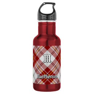 Clan MacPherson Red Dress Tartan Edelstahlflasche