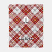 Clan MacPherson Red Dress Tartan Fleece Blanket (Vorderseite)