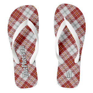 Clan MacPherson Red Dress Tartan Flip Flops Badesandalen