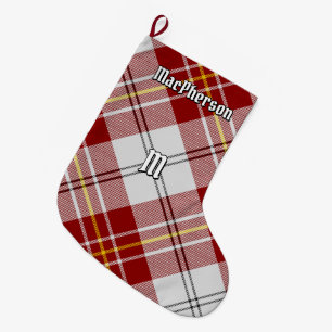 Clan MacPherson Red Dress Tartan Großer Weihnachtsstrumpf
