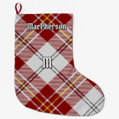 Clan MacPherson Red Dress Tartan Großer Weihnachtsstrumpf (Vorderseite)