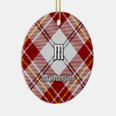 Clan MacPherson Red Dress Tartan Keramik Ornament (Rechts)