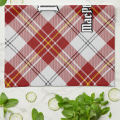 Clan MacPherson Red Dress Tartan Kitchen Handtuch (Gefaltet)