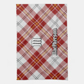 Clan MacPherson Red Dress Tartan Kitchen Handtuch (Vertikal)
