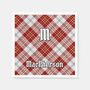 Clan MacPherson Red Dress Tartan Napkins Serviette