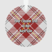 Clan MacPherson Red Dress Tartan Ornament (Rückseite)