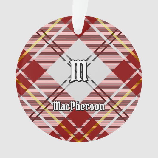Clan MacPherson Red Dress Tartan Ornament (Vorderseite)