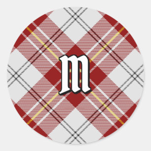 Clan MacPherson Red Dress Tartan Runder Aufkleber