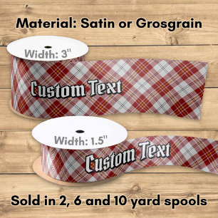 Clan MacPherson Red Dress Tartan Satin Ribbon Satinband