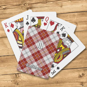 Clan MacPherson Red Dress Tartan Spielkarten