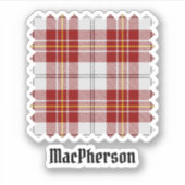 Clan MacPherson Red Dress Tartan Sticker (Vorderseite)