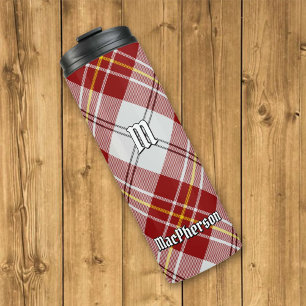 Clan MacPherson Red Dress Tartan Thermal Tumbler Thermosbecher