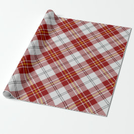 Clan MacPherson Red Dress Tartan Wrapping Paper Geschenkpapier