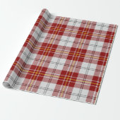 Clan MacPherson Red Dress Tartan Wrapping Paper Geschenkpapier (Ungerollt)