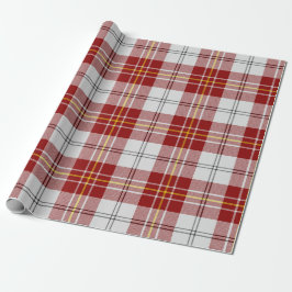 Clan MacPherson Red Dress Tartan Wrapping Paper Geschenkpapier