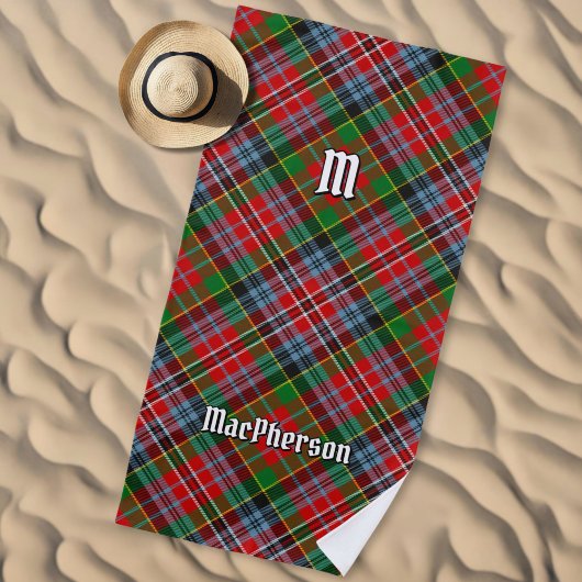 Clan MacPherson Tartan Beach Towel Strandtuch